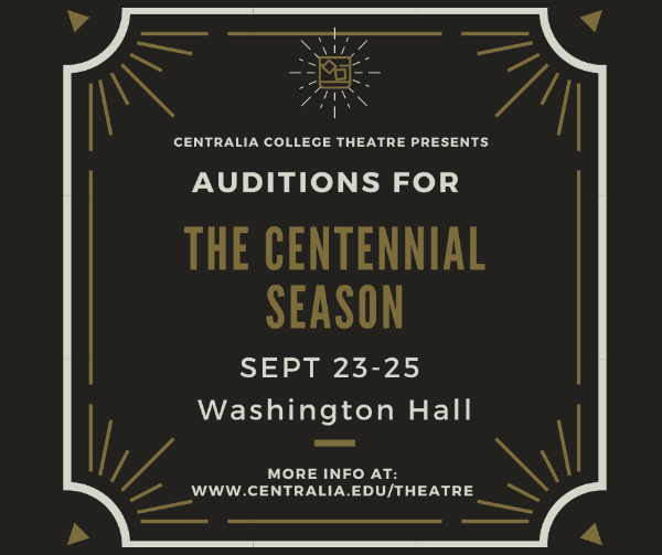 A graphic advertising the 2025-26 theatre auditions