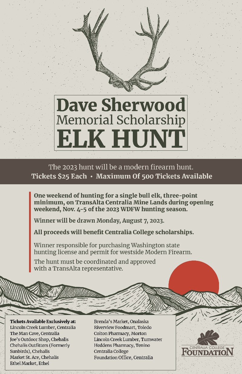 Elk Hunt Raffle Poster