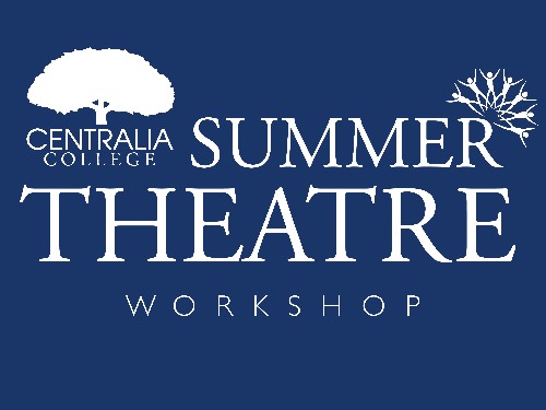The Summer Theatre Workshop logo in blue and white