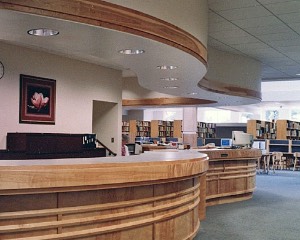 Kirk Library Front Desk/Welcome Area
