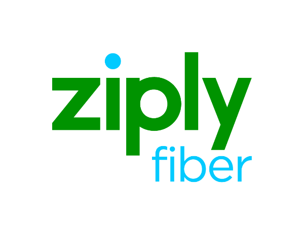 Blue and green Ziply company logo