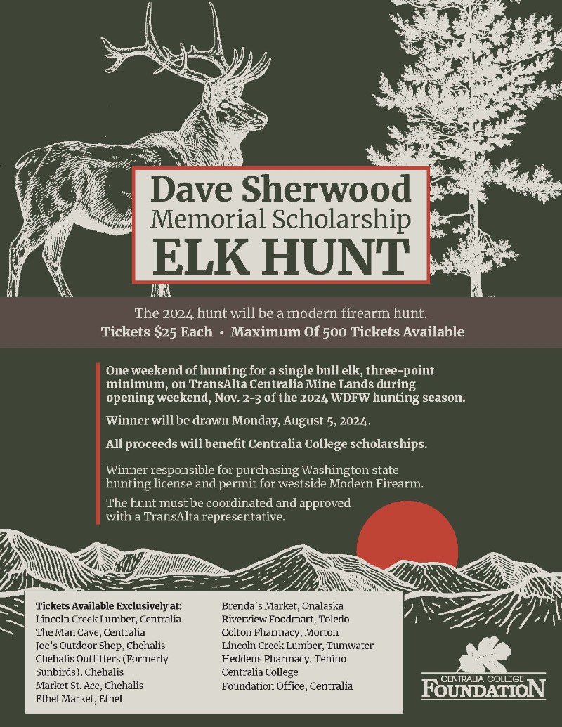 Elk Hunt Raffle Poster