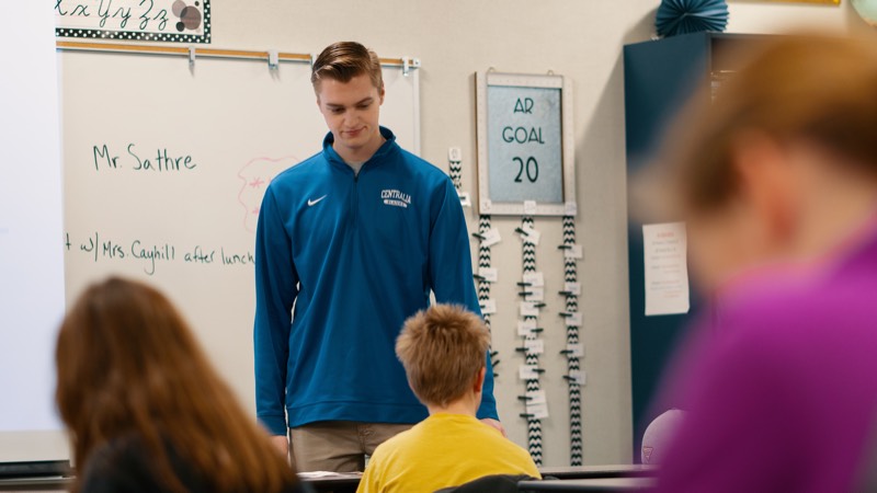 levi sathre in the classroom